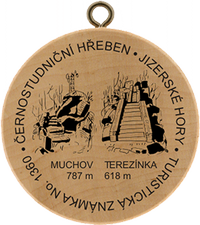 Turistická známka č. 1360 - Černostudniční Hřeben