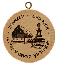 Turistická známka č. 171 - Zubrnice
