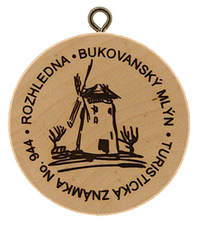 Turistická známka č. 944 - Bukovanský Mlýn