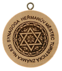 Turistická známka č. 833 - Synagoga Heřmanův Městec