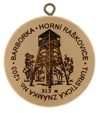 Turistická známka č. 1203 - Barborka Horní Raškovice