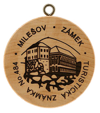 Turistická známka č. 484 - Zámek Milešov
