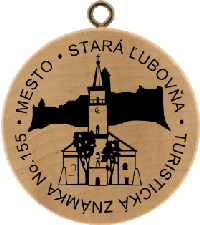 Turistická známka č. 155 - Stará Ľubovňa