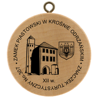 Turistická známka č. 307 - Zamek Piastowski w Krośnie Odrzańskim