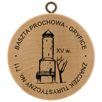 Turistická známka č. 711 - Baszta Prochowa Gryfice
