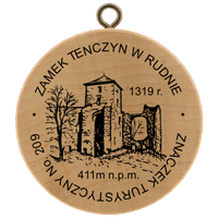 Turistická známka č. 209 - Zamek Tenczyn w Rudnie