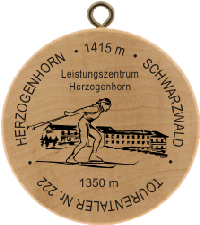 Turistická známka č. 222 - HERZOGENHORN . 1415m . SCHWARZWALD - Leistungszentrum Herzogenhorn . 1350m