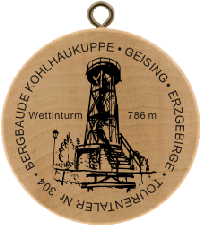 Turistická známka č. 304 - Kohlhaukuppe
