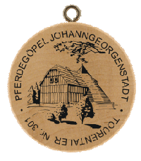 Turistická známka č. 301 - PFERDEGÖPEL JOHANNGEORGENSTADT