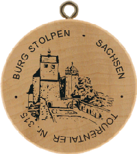 Turistická známka č. 315 - Burg Stolpen . Sachsen