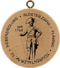 Turistická známka (DE) č. 0012 - Kloster Zinna - Fläming