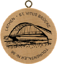 Turistická známka (DE) č. 0066 - Lathen - St. Vitus Brücke