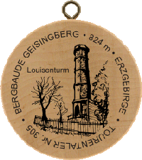 Turistická známka (DE) č. 0305 - Bergbaude Geisingberg