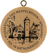Turistická známka (DE) č. 0422 - Schloss Mespelbrunn