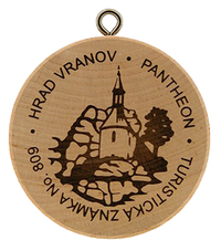 Turistická známka č. 809 - Vranov Pantheon