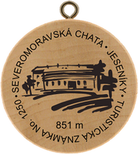 Turistická známka č. 1250 - Severomoravská chata
