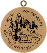 Turistická známka č. 1258 - Poutní místo Netín
