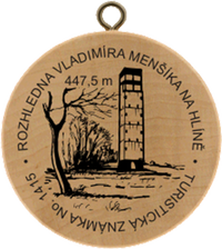 Turistická známka č. 1415 - Rozhledna V. Menšíka, Hlína