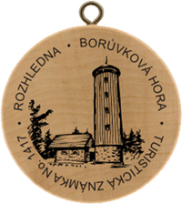 Turistická známka č. 1417 - Borůvková hora
