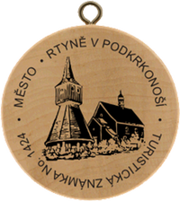 Turistická známka č. 1424 - Rtyně v Podkrkonoší