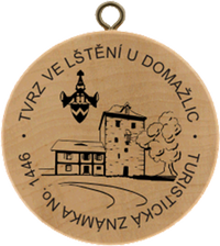 Turistická známka č. 1446 - Tvrz ve Lštění u Domažlic