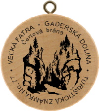 Turistická známka č. 77 - Gaderská dolina
