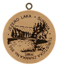Turistická známka č. 855 - Jezero Laka