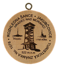 Turistická známka č. 1076 - Šance - Jakubčovice