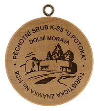 Turistická známka č. 1108 - Pěchotní srub K-S5 "U Potoka"
