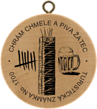 Turistická známka č. 1700 - Chrám Chmele a Piva - Žatec
