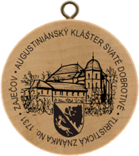 Turistická známka č. 1731 - Zaječov - Augustiniánský klášter Svaté Dobrotivé