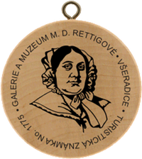 Turistická známka č. 1775 - GALERIE a muzeum M. D. Rettigové