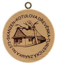 Turistická známka č. 573 - Kotulova dřevěnka