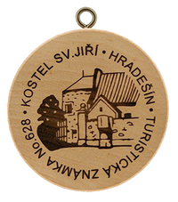 Turistická známka č. 628 - Kostel sv. Jiří Hradešín