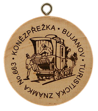 Turistická známka č. 663 - Koněspřežka Bujanov