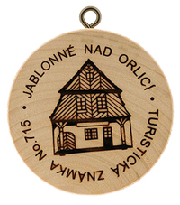 Turistická známka č. 715 - Jablonné nad Orlicí
