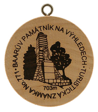 Turistická známka č. 771 - Baarův památník na Výhledech