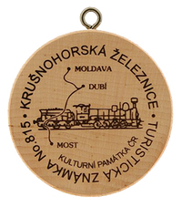 Turistická známka č. 815 - Krušnohorská železnice