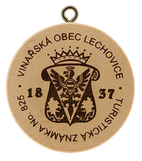 Turistická známka č. 825 - Lechovice