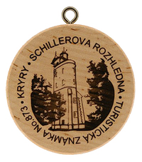 Turistická známka č. 873 - Schillerova rozhledna - Kryry
