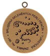 Turistická známka č. 991 - Brusírna skleněných perlí Pěnčín