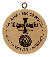 Turistická známka č. 1012 - Čejkovice