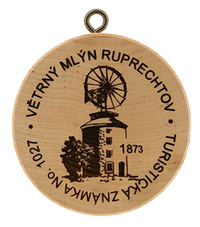 Turistická známka č. 1027 - Větrný mlýn Ruprechtov