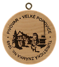 Turistická známka č. 1049 - Pivovar Velké Popovice