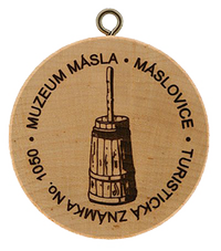Turistická známka č. 1050 - Muzeum másla Máslovice