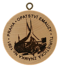 Turistická známka č. 1091 - Opatství Emauzy - Praha