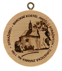 Turistická známka č. 1164 - Barokní Kostel Andělů Strážných - Stražisko