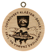 Turistická známka č. 1165 - Ostrovský klášter - Davle