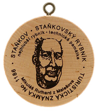 Turistická známka č. 1186 - Staňkov