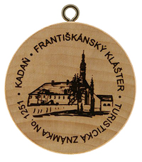 Turistická známka č. 1251 - Kadaň Františkánský Klášter